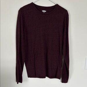 Burgundy Long Sleeve Shirt